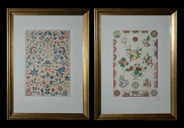 Lot image - Owen Jones MIDDLE AGES NO. 1 and CHINESE NO. 2 Two chromolithographs
