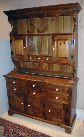 Lot image - Provincial Style Fruitwood Hutch