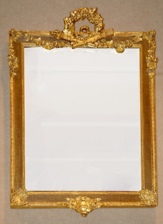 Lot image - Rococo Style Parcel Gilt and Painted Mirror