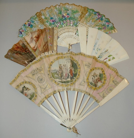 Lot image - Miscellaneous Group of Six Fans