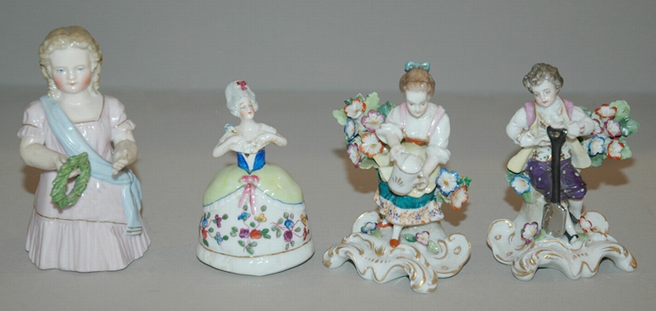 Lot image - Miscellaneous Group of Porcelain and Glass Table Decorations
