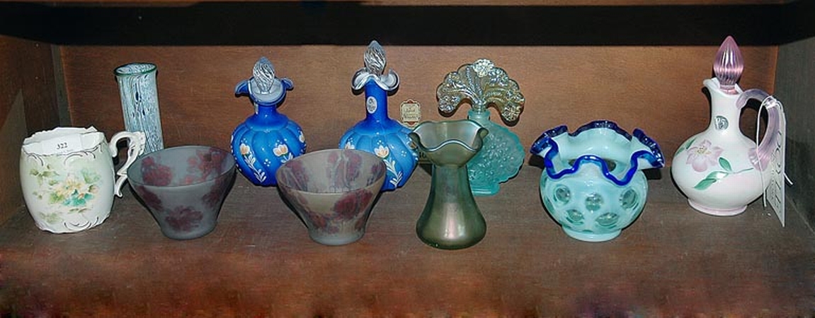 Lot image - Miscellaneous Group of Glass and Porcelain Table Decorations
