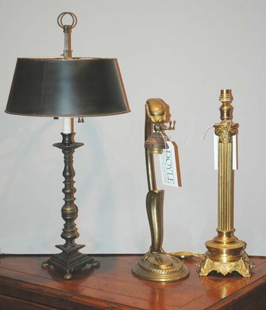 Lot image - Three Metal Lamps