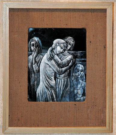 Lot image - Limoges Style Enamel Plaque