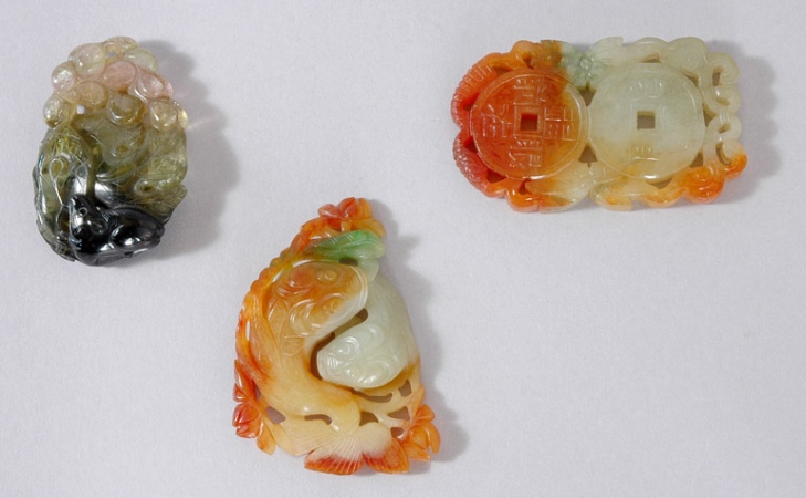 Lot image - Two Chinese Jade Pendants