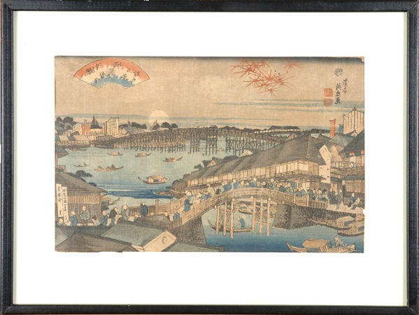 Lot image - Japanese Woodblock Print, Eisen