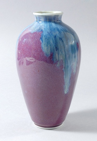 Lot image - Chinese Flambe Glazed Porcelain Vase