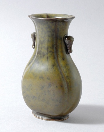 Lot image - Chinese Teadust Glazed Vase