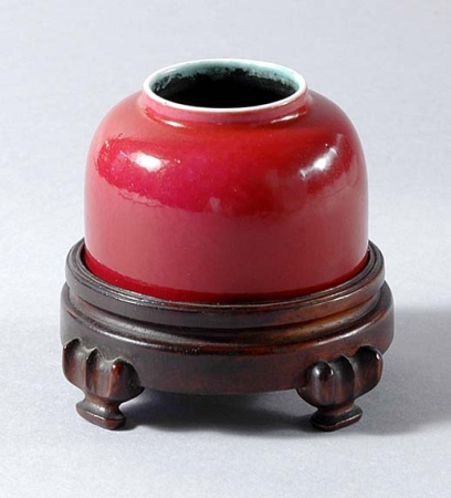 Lot image - Chinese Red Glazed Inkpot