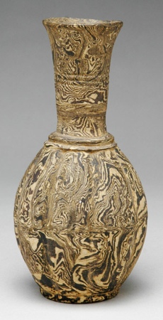 Lot image - Chinese Marbeled Stoneware Vase