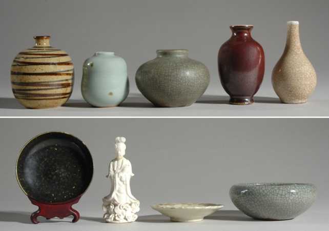 Lot image - Group of Ten Chinese Ceramic Articles