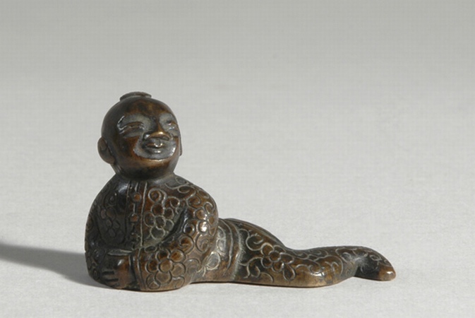 Lot image - Chinese Bronze Boy