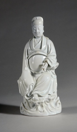 Lot image - Chinese Blanc de Chine Figure of an Official