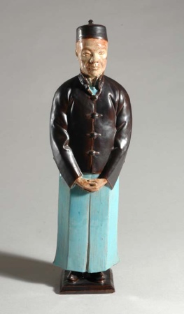 Lot image - Chinese Glazed Pottery Figure of a Gentleman