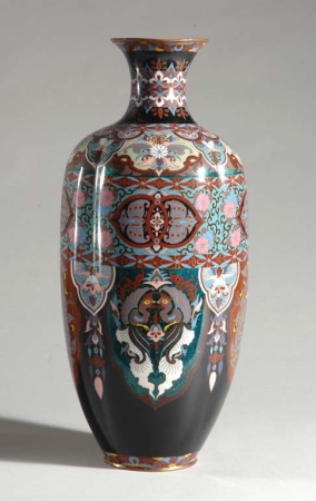Lot image - Japanese Cloisonne Vase