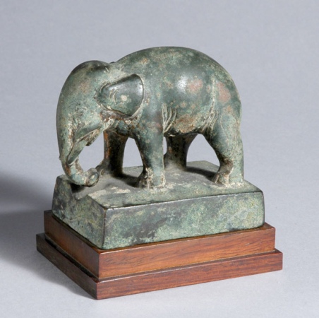 Lot image - Chinese Bronze Elephant