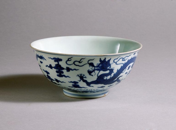 Lot image - Chinese Blue and White Porcelain Bowl