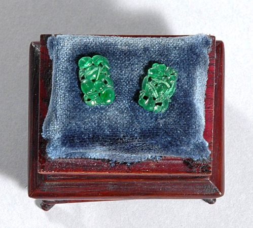 Lot image - Pair of Chinese Jade Miniature Pendants