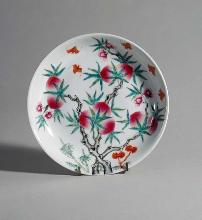 Lot image - Chinese Enameled Porcelain Dish