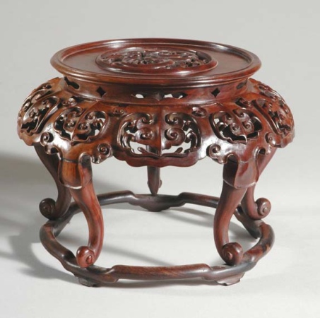Lot image - Chinese Hardwood Stand