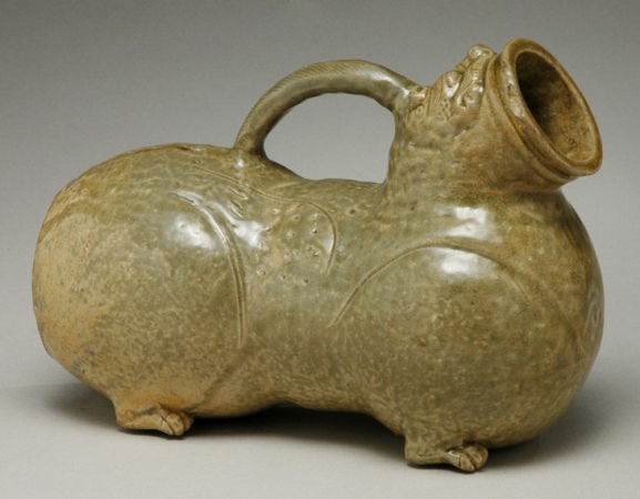 Lot image - Yueyao Glazed Stoneware Pouring Vessel