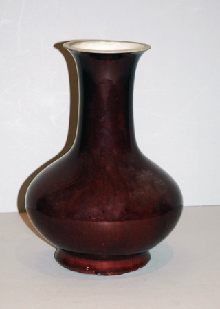 Lot image - Sang de Boeuf Glazed Vase