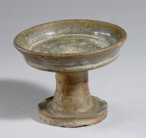 Lot image - Chinese Glazed Pottery Pedestal Dish