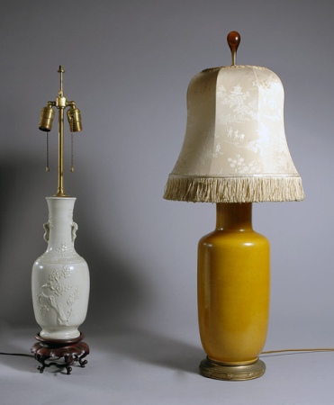 Lot image - Two Chinese Porcelain Vases