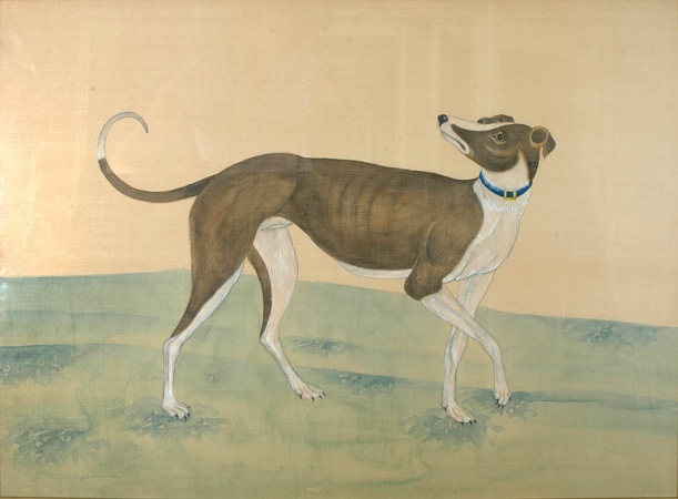 Lot image - Two Chinese Paintings of Hounds