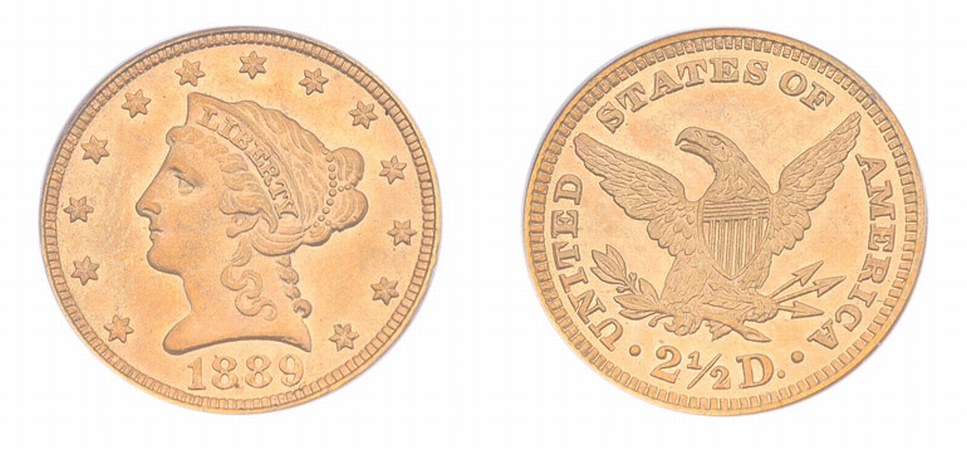 Lot image - 1889 $2 1/2 Liberty Head