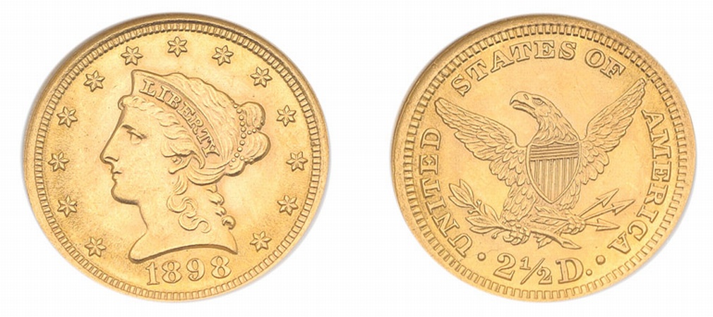 Lot image - 1898 $2 1/2 Liberty Head