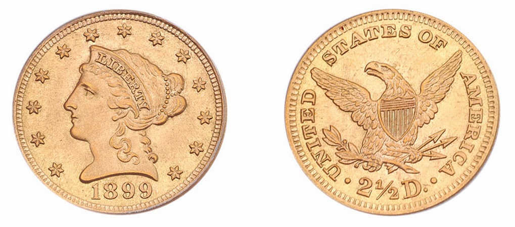 Lot image - 1899 $2 1/2 Liberty Head