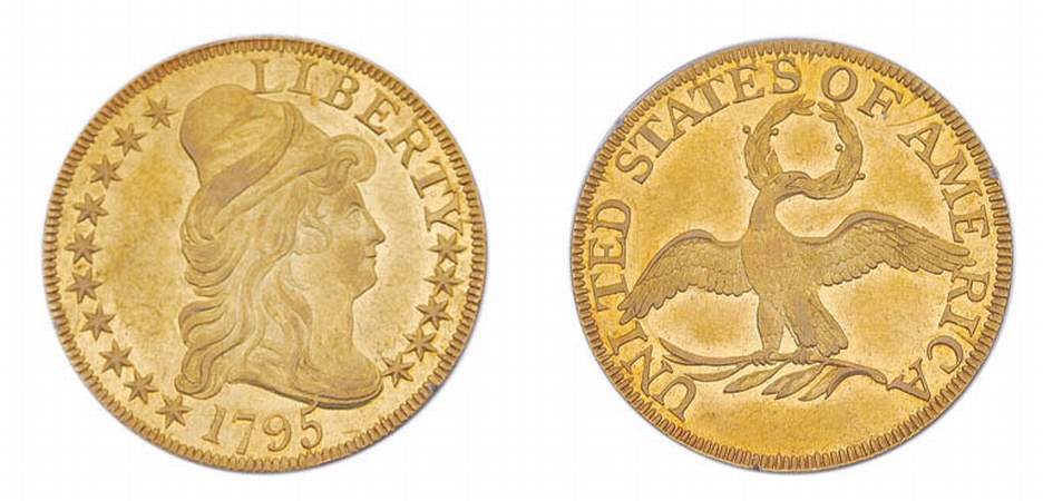 Lot image - 1795 $5 Small Eagle, Bust to Right