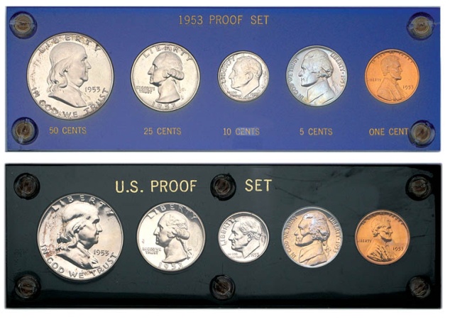 Lot image - Three 1953 Proof Sets