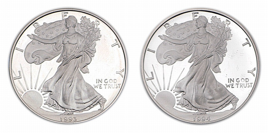 Lot image - Proof Silver Eagles 1986 to 2005