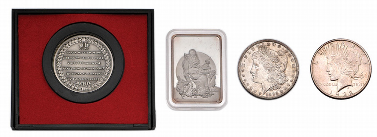 Lot image - Group of Miscellaneous Coins and Medals