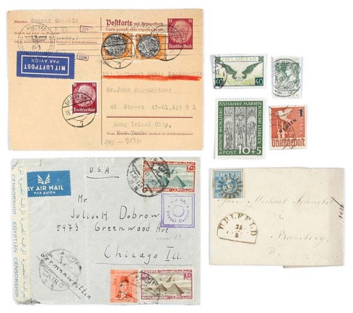 Lot image - Germany, Switzerland and Miscellaneous Stamps