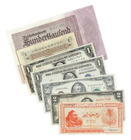 Lot image - Group of Banknotes