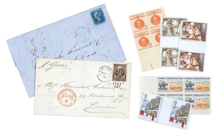 Lot image - Stamps of the United States and Great Britain