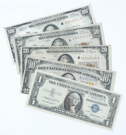 Lot image - Group of United States Bank Notes