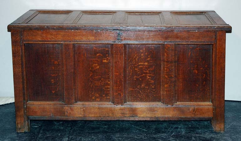 Lot image - Provincial George III Oak Blanket Chest