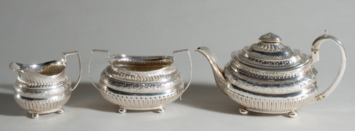 Lot image - George III Silver Tea Service