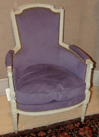 Lot image - Louis XVI Painted Bergere