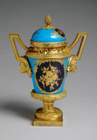 Lot image - Louis XVI Sevres Gilt-Bronze Mounted Porcelain Two-Handled Urn