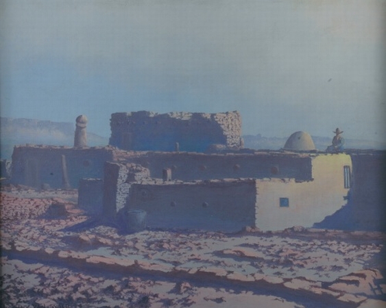Lot image - Jack Van Ryder 1898-1968 Ruins at Zuni, New Mexico