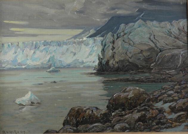 Lot image - Robert Van Vorst Sewell 1860-1924 Childs Glacier from the North, Cordova, Alaska