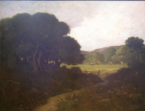 Lot image - William Keith 1838-1911 Oaks Near San Rafael, California, 1887