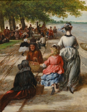 Lot image - William E. Winner 1815-1883 Near the Beach, Gloucester, New Jersey, 1877