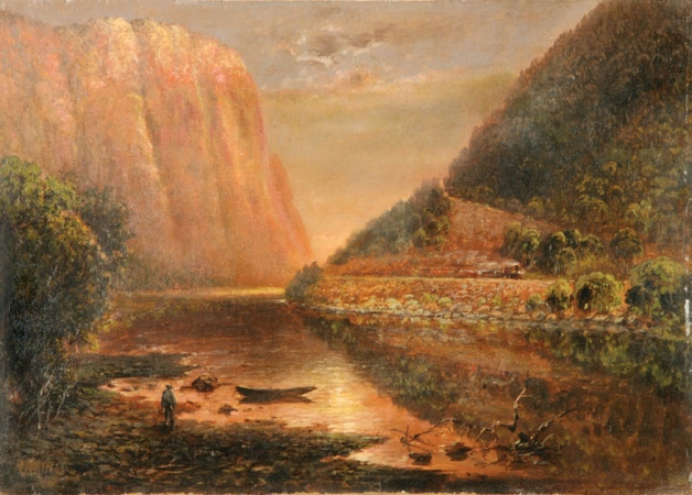 Lot image - Granville Perkins 1830-1895 Delaware Water Gap