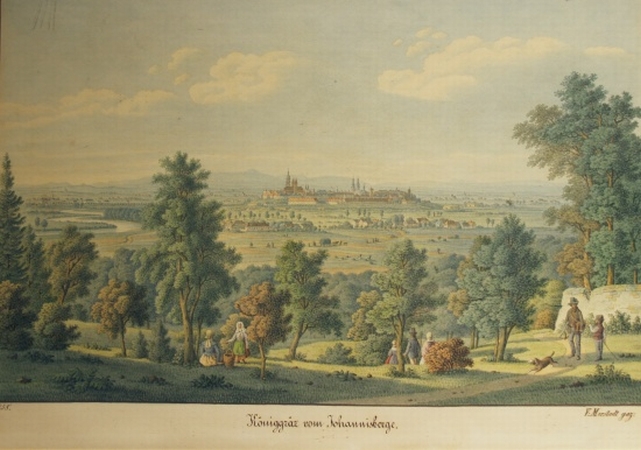 Lot image - Vinzenz Morstadt Austrian, 1807-1875 Koniggraz von Johannisberge